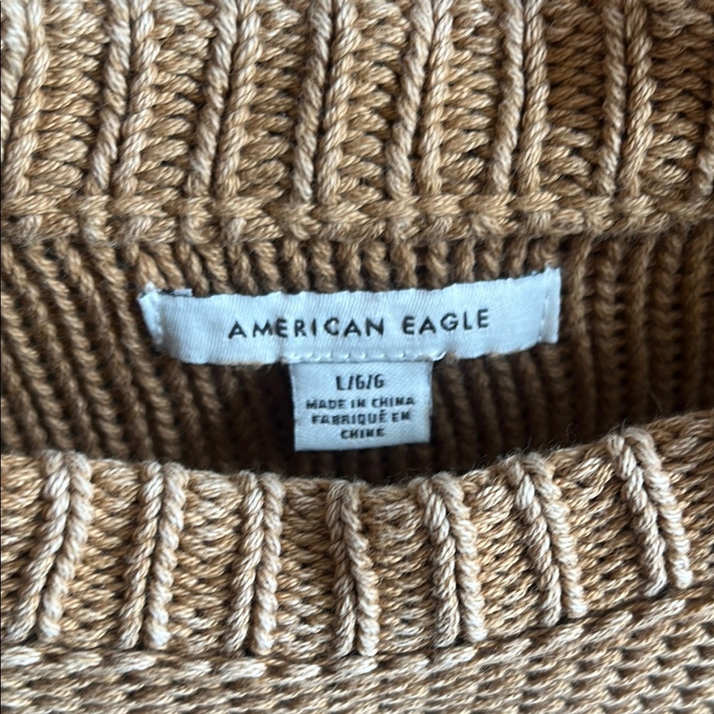 American Eagle Outfitters Brown Crew Neck Sweater - Picture 2 of 4
